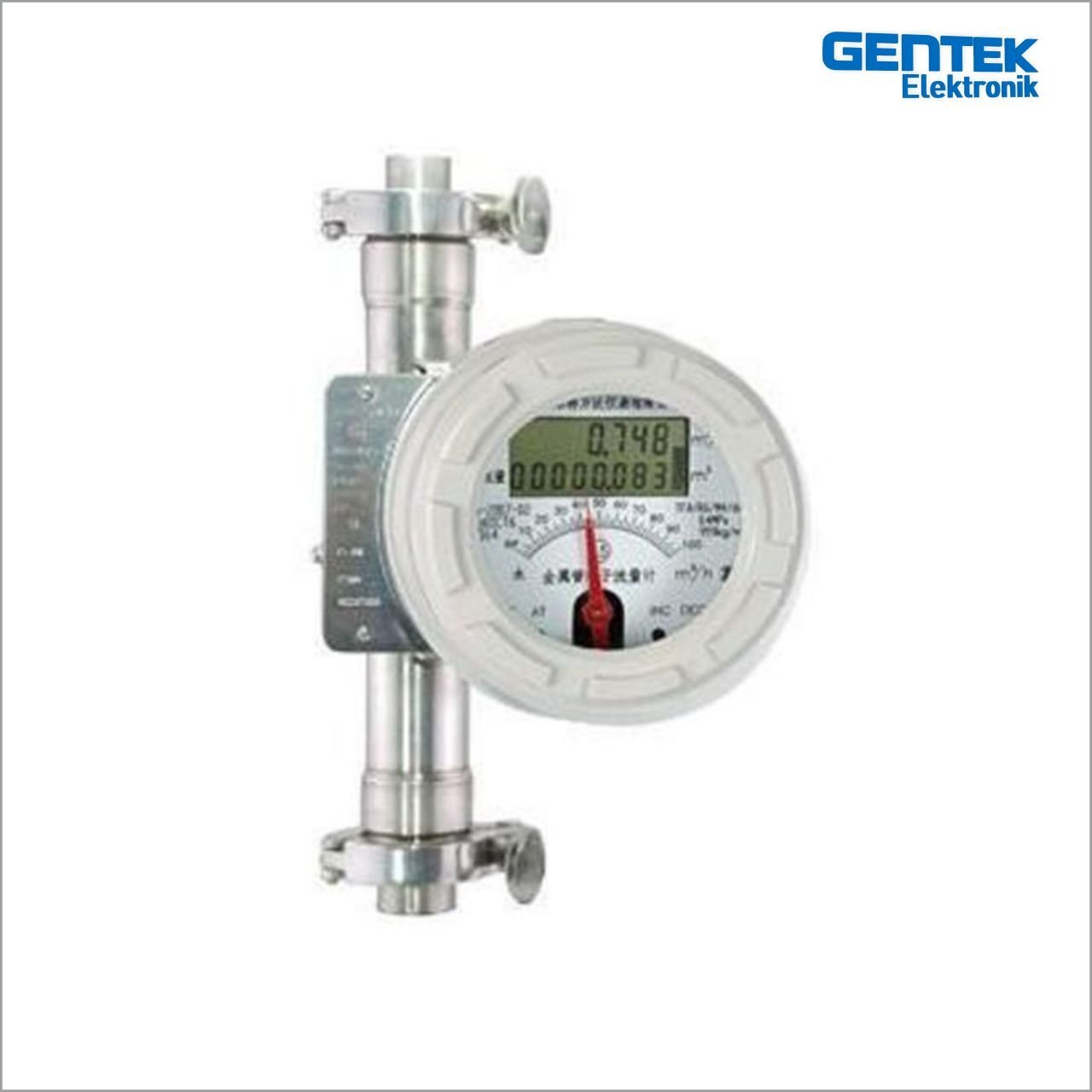DN150 Dijital Göstergeli 4-20 mA Metal Tüplü Debimetre